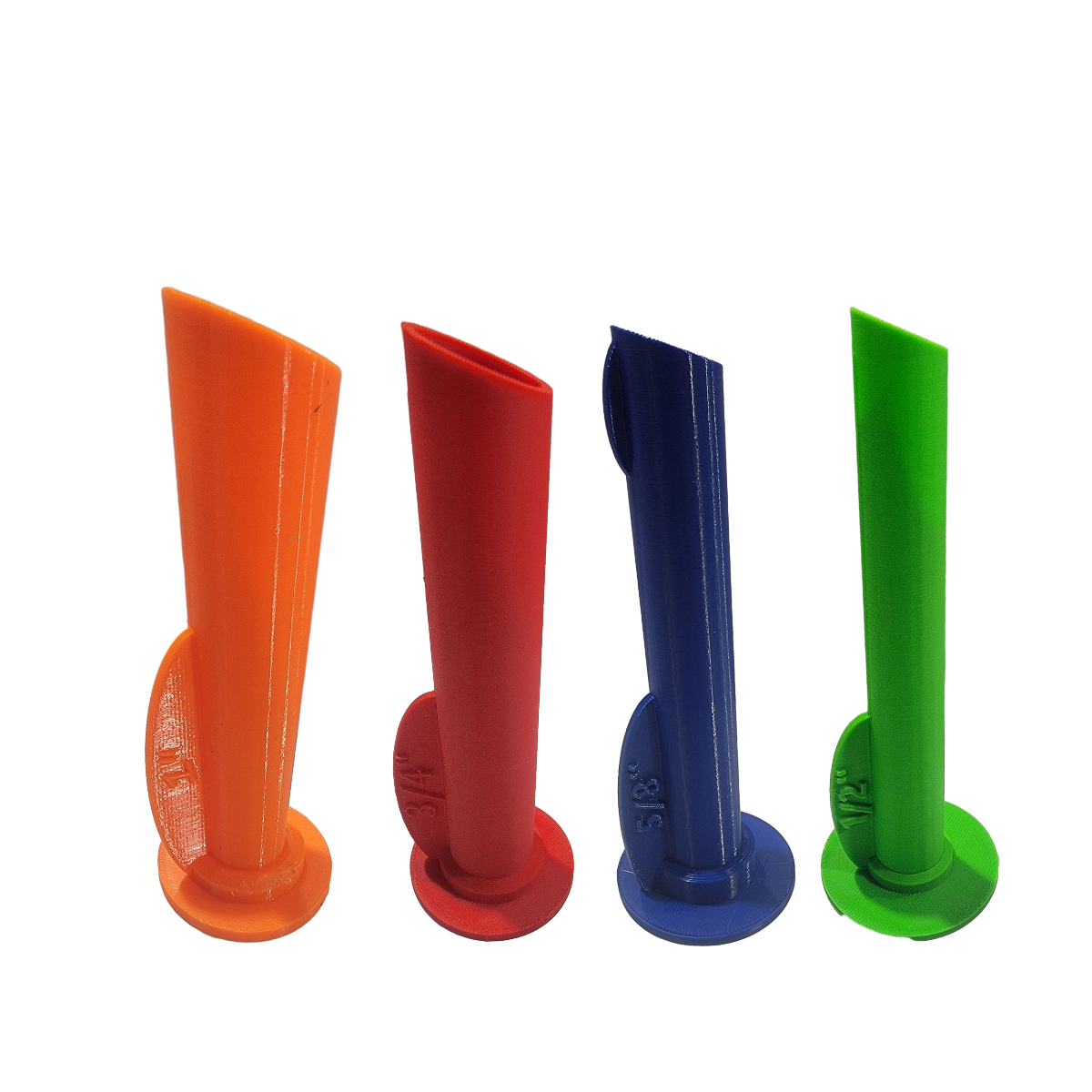 Rooster Calk Tip Variety Pack quantity of (4) 1/2",5/8",3/4",1" x4-7/8"